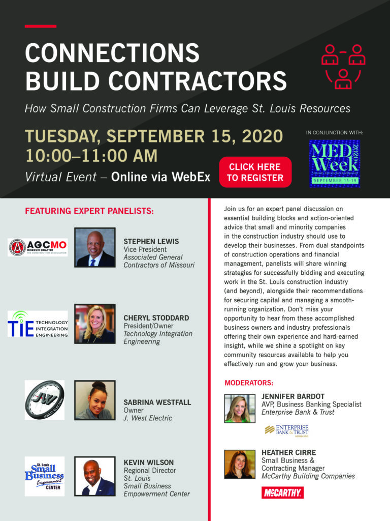 Connections Build Contractors: How Small Construction Firms Can Leverage STL Resources Flyer